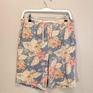 POLO Ralph Lauren Floral Drawstring Shorts Hipster Lounge Preppy - Size S